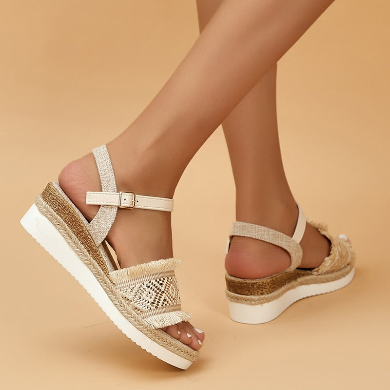 BohoPrint - Style Wedge Orthopedic Sandals