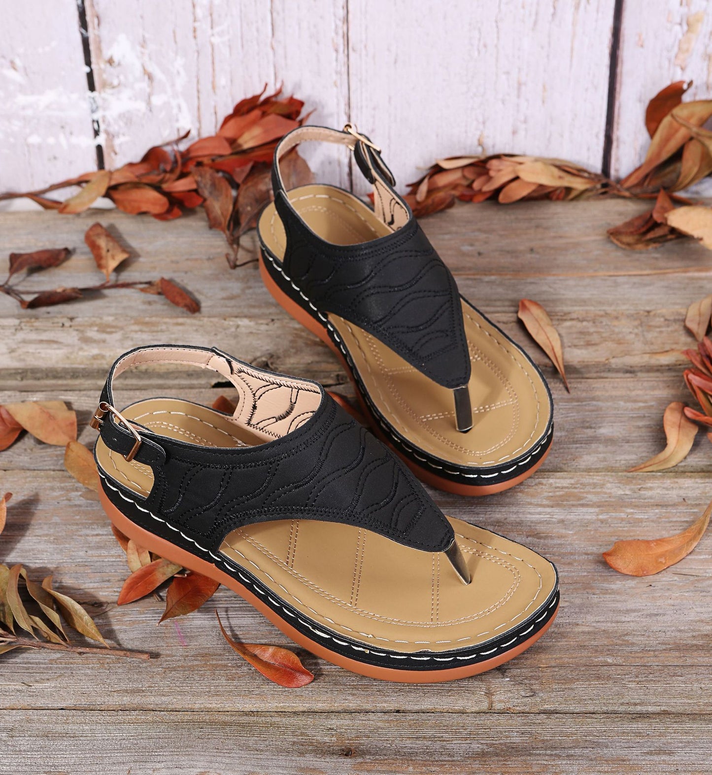LaceTerra - Sandals Flat Orthopedic Sandals