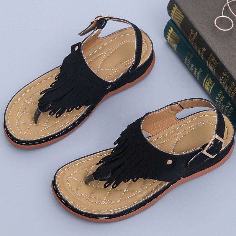Suroman - Hollowed Out Wedge Flip Flops