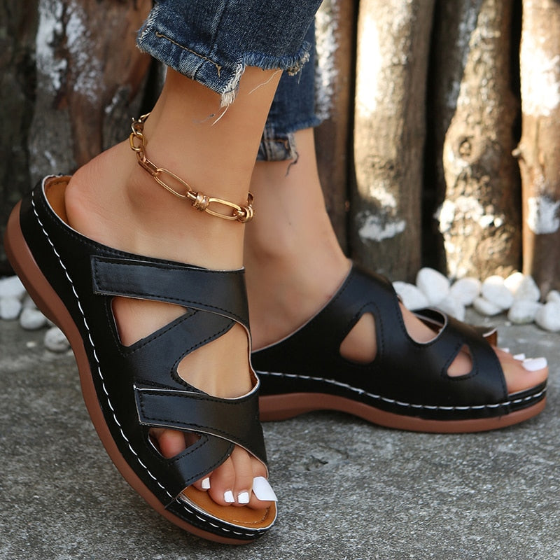 RetroHollowOut - Orthopedic Outdoor Slippers