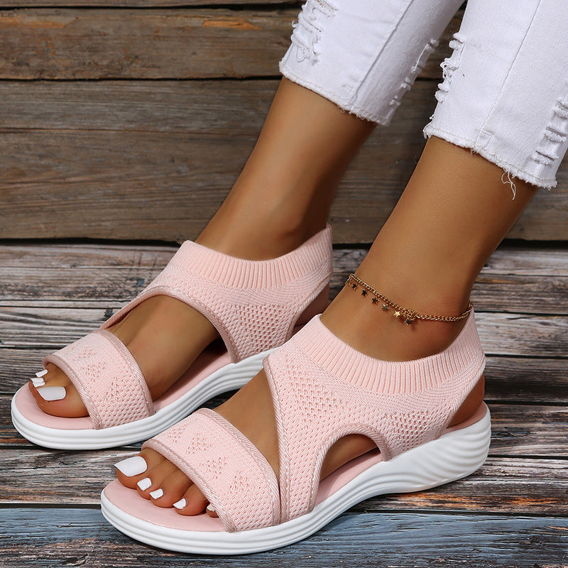 LightweightWedge - Platform Fish Mouth Sandals