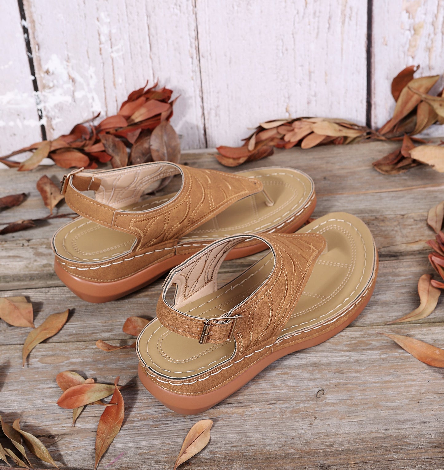 LaceTerra - Sandals Flat Orthopedic Sandals