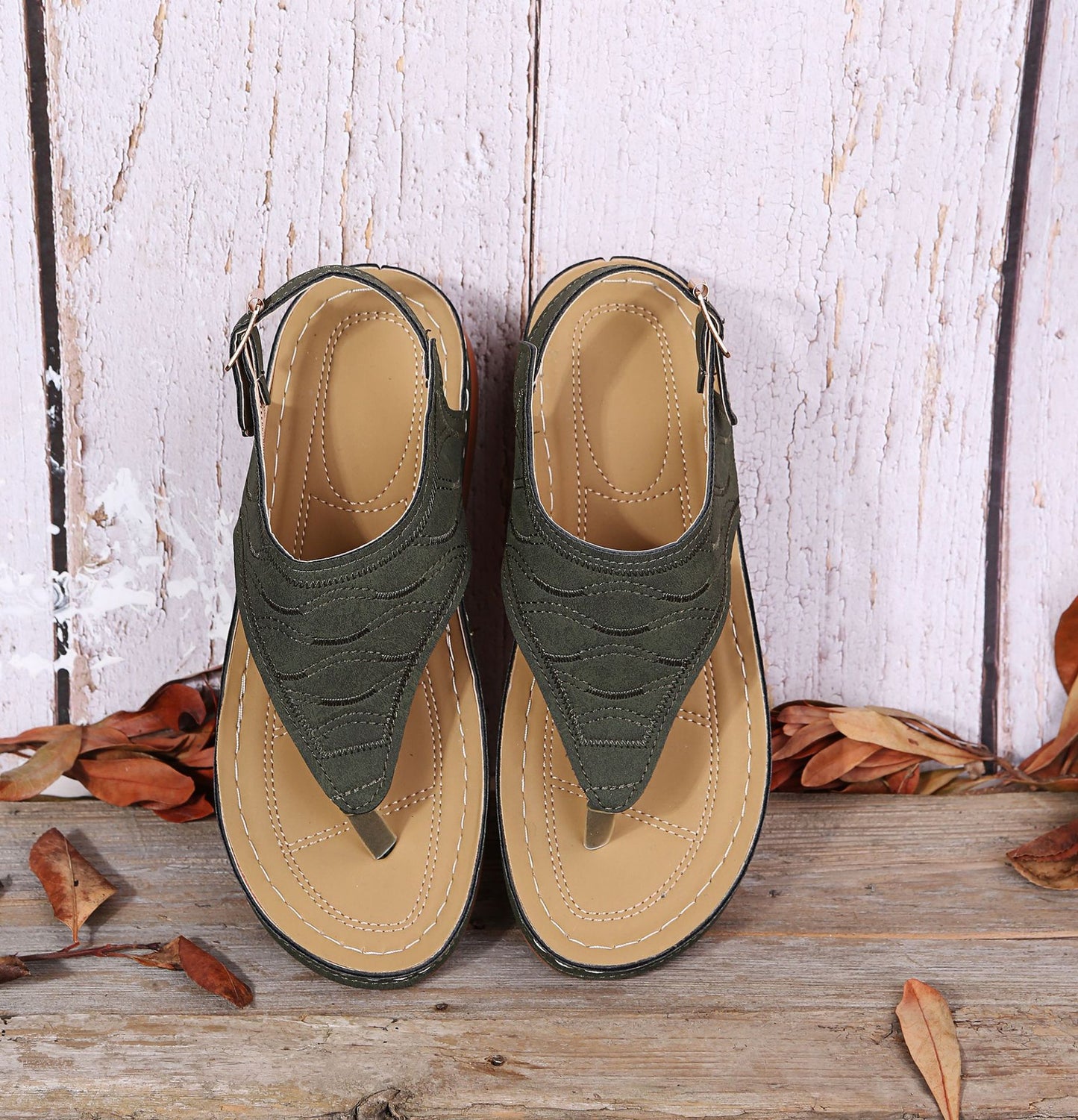 LaceTerra - Sandals Flat Orthopedic Sandals