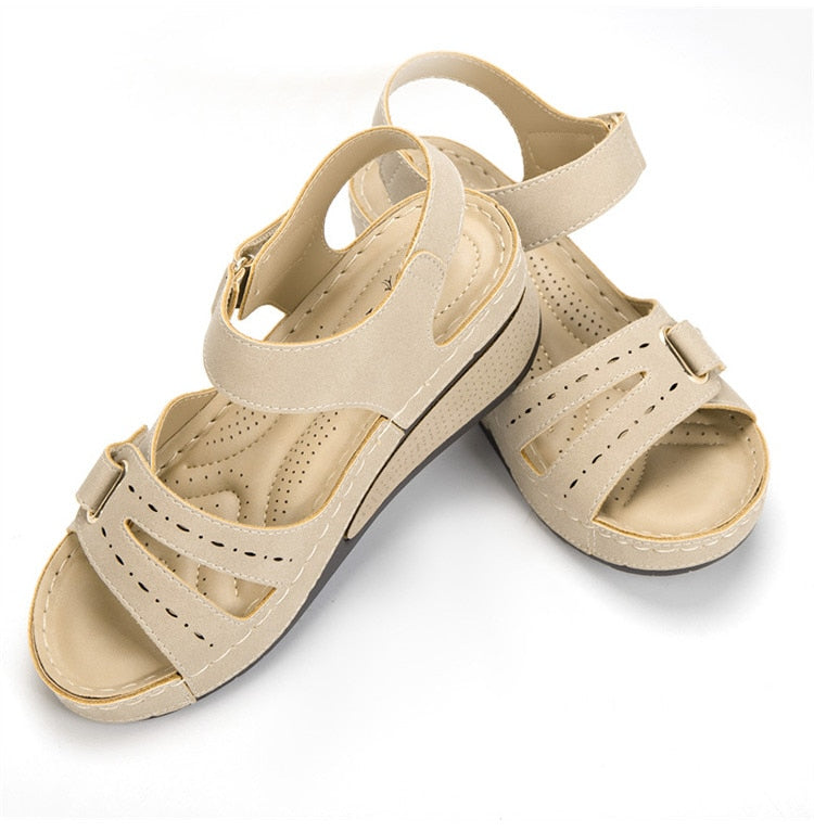 ElegantHeeled - Wedge Orthopedic Sandals