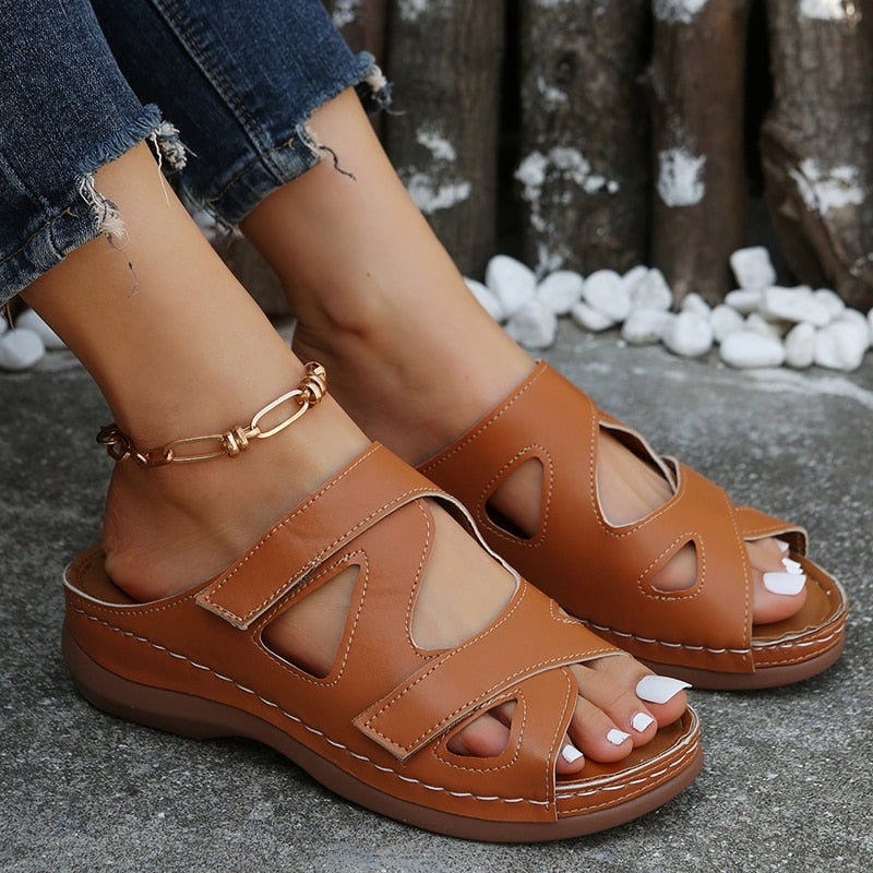 RetroHollowOut - Orthopedic Outdoor Slippers