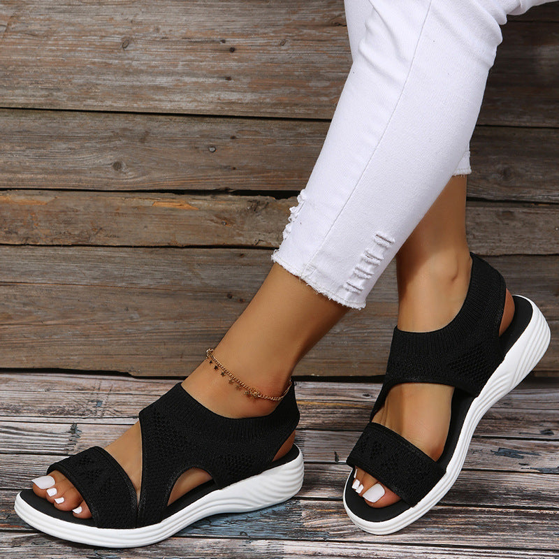 LightweightWedge - Platform Fish Mouth Sandals