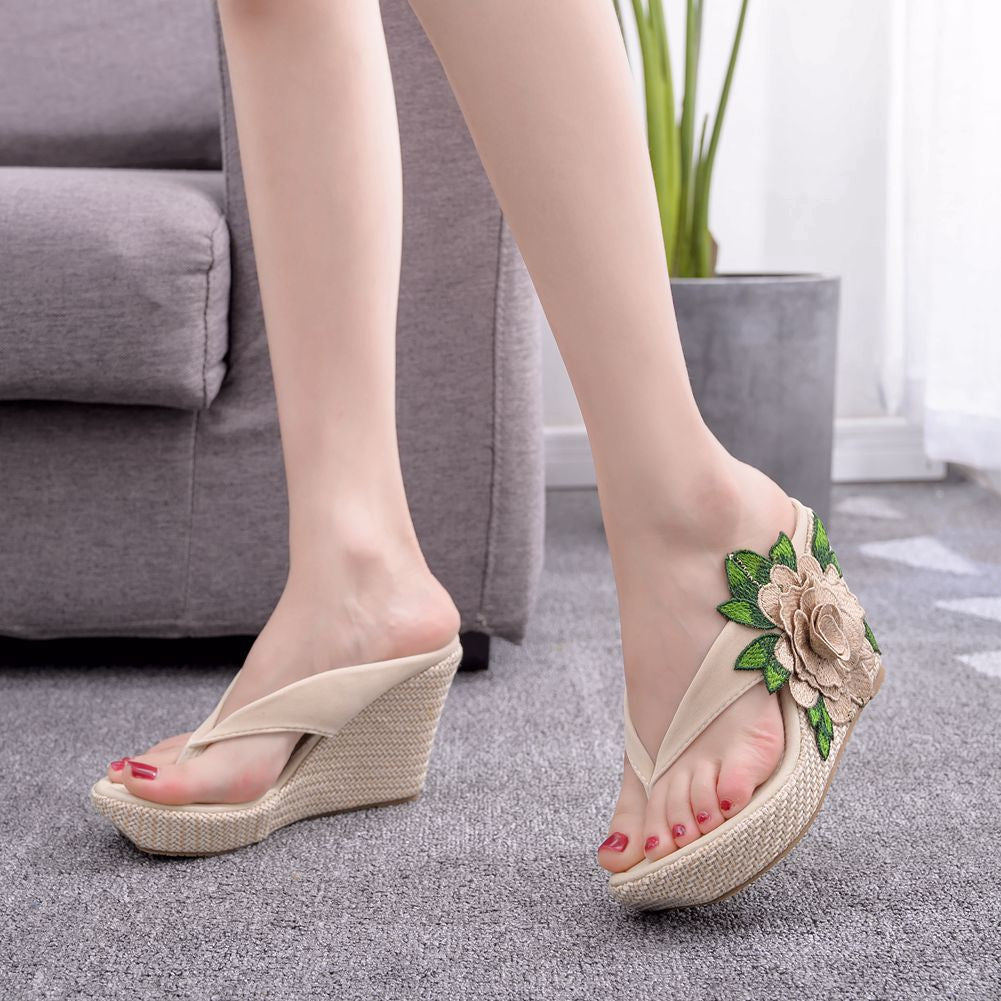 Blossom Glide - Floral Beach Slides Flip Flops