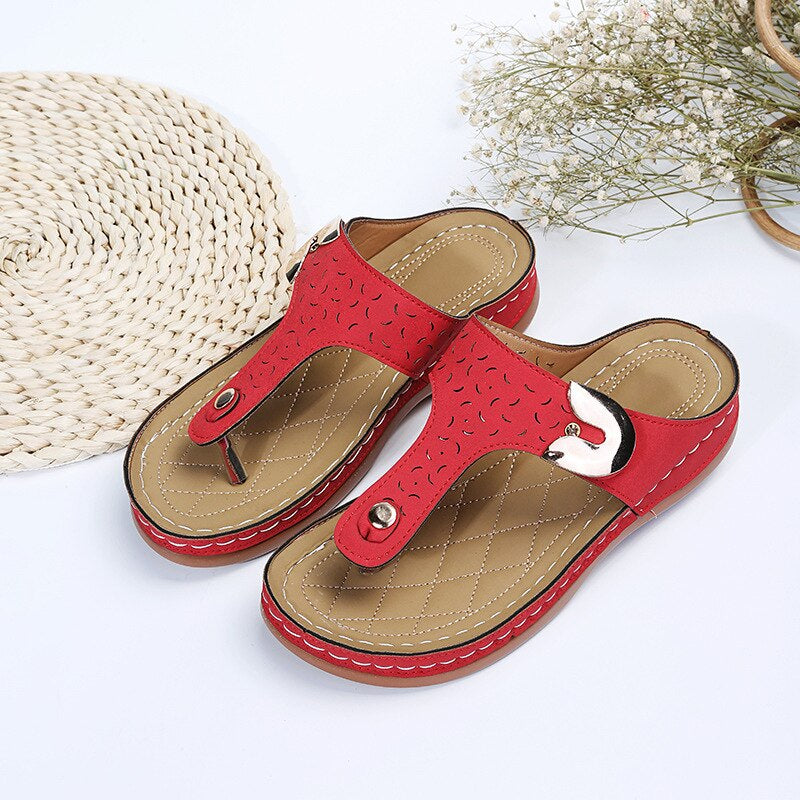 TrendySteps - Solid Pu Gladiator Flip Flops