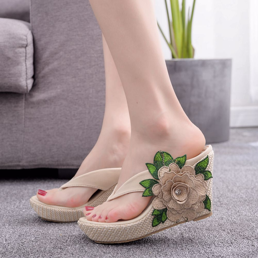 Blossom Glide - Floral Beach Slides Flip Flops
