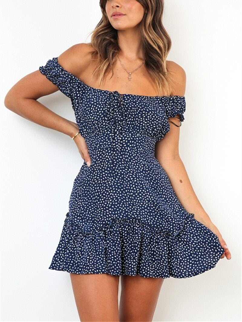 PolkaDotsy - Beach Chiffon Dress Casual