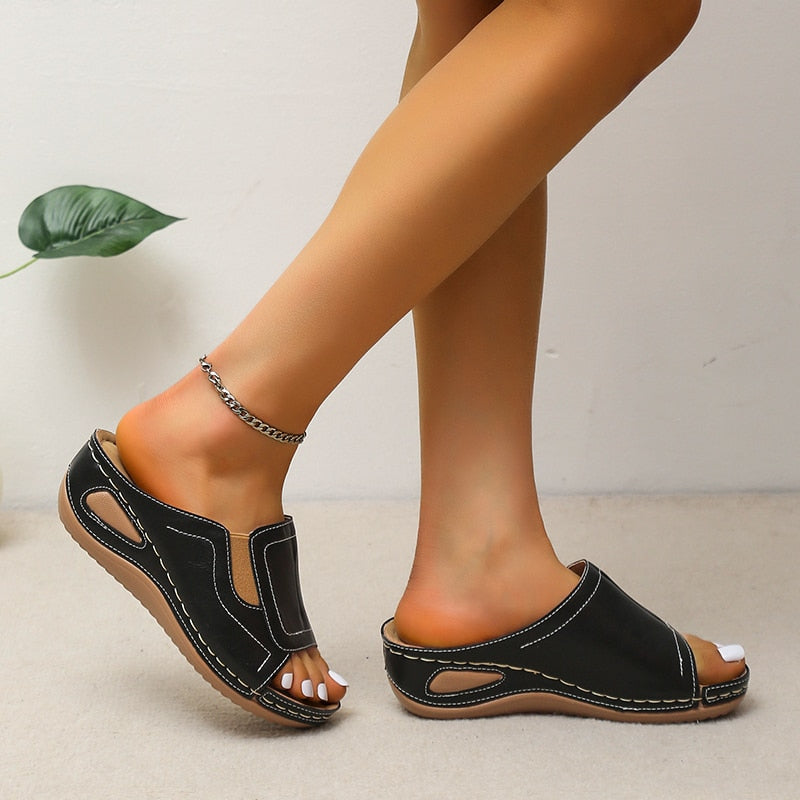 RetroThickSole - Wedge Orthopedic Sandals