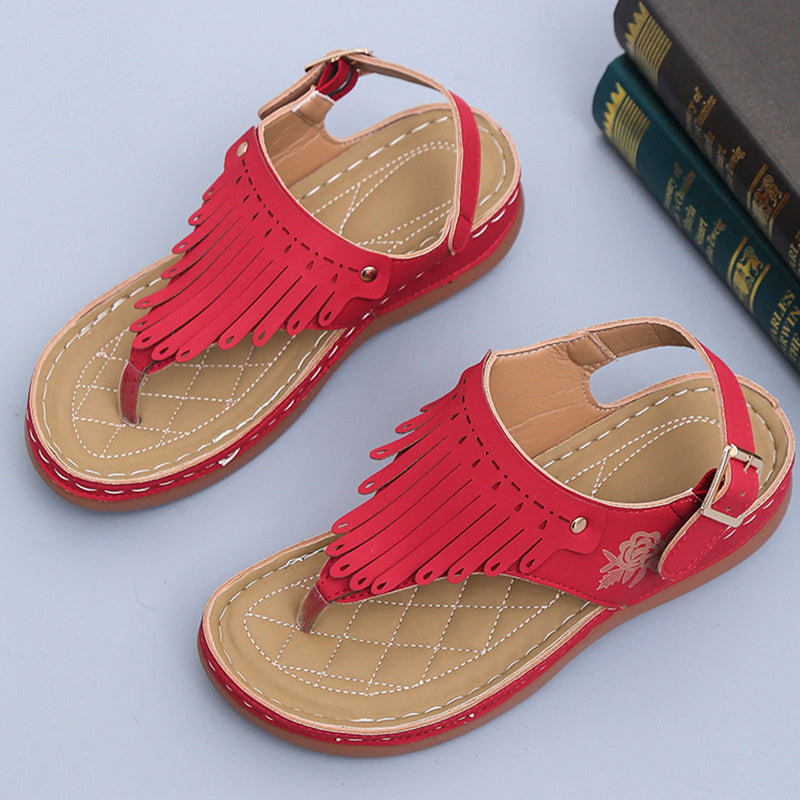 Suroman - Hollowed Out Wedge Flip Flops
