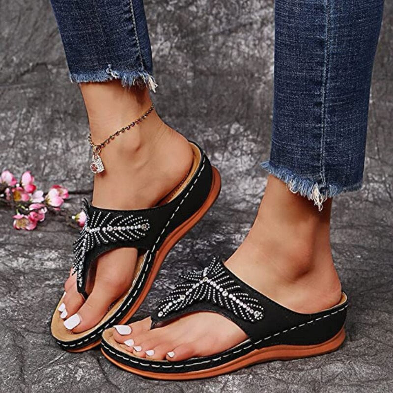 SunStride - Large Size Wedge Sandals