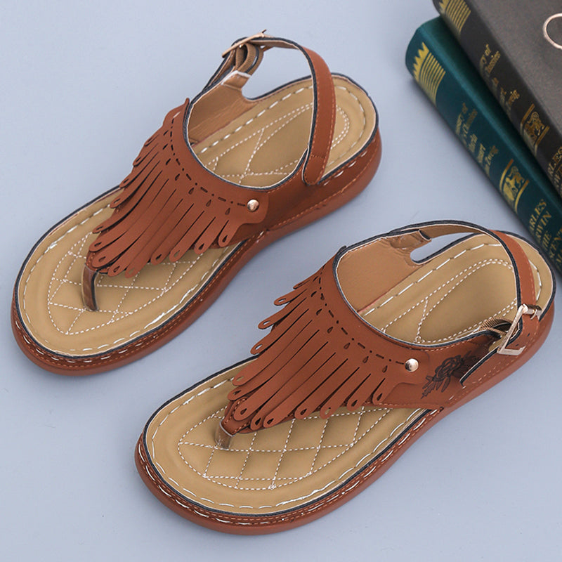 Suroman - Hollowed Out Wedge Flip Flops