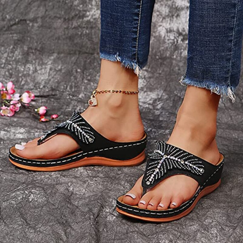 SunStride - Large Size Wedge Sandals