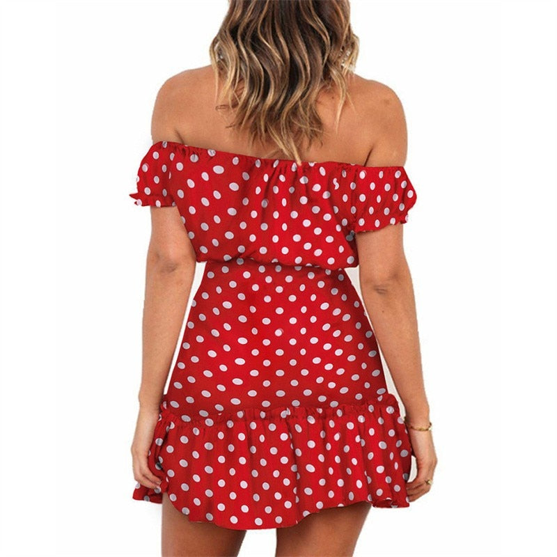 PolkaDotsy - Beach Chiffon Dress Casual