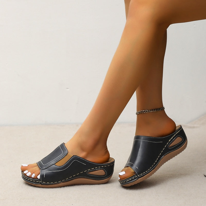 RetroThickSole - Wedge Orthopedic Sandals
