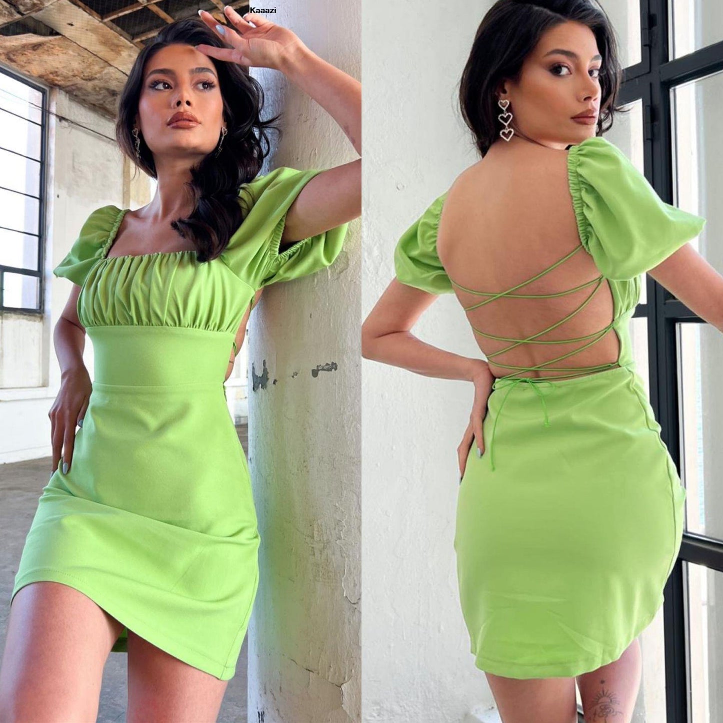VintageFairy - Solid Mini Dress Vintage