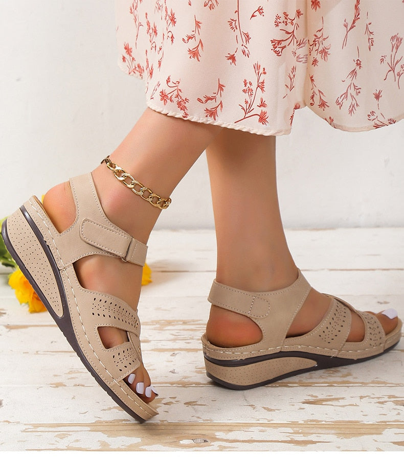 SoleSoothe - Hemp Wedge Sandals