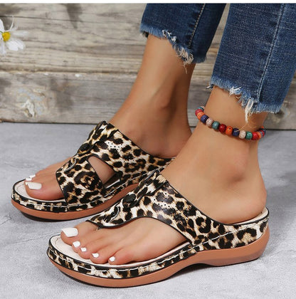 OrthoGai Toe- Closed Toe Wedge Sandals