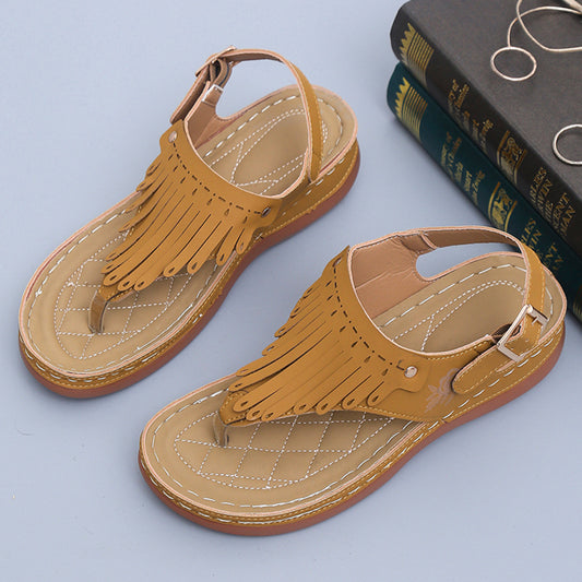 Suroman - Hollowed Out Wedge Flip Flops