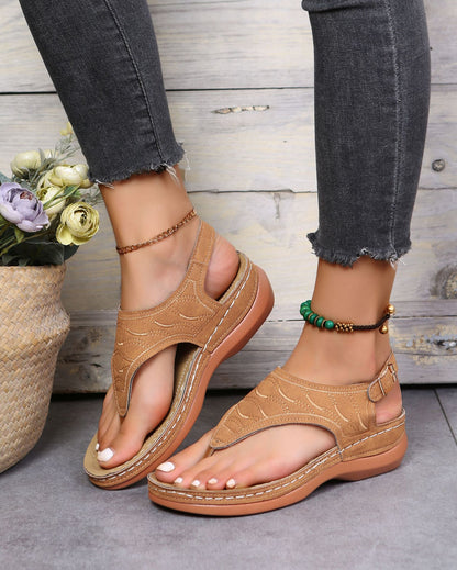 LaceTerra - Sandals Flat Orthopedic Sandals