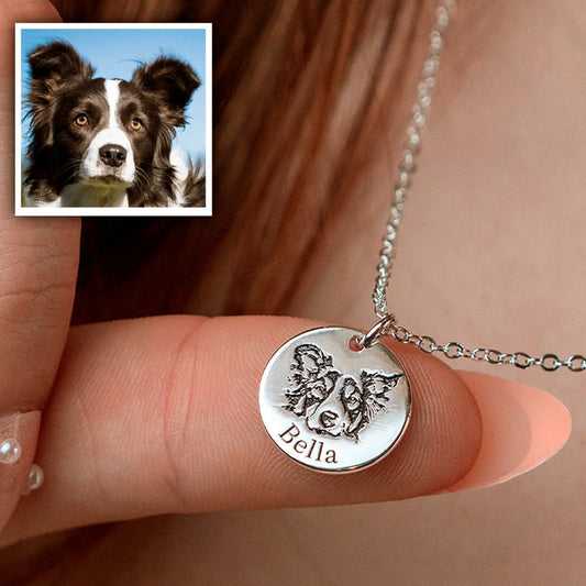 Personalized Pet Portrait Necklace