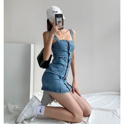 DenimRetro - Denim Short Dress Retro