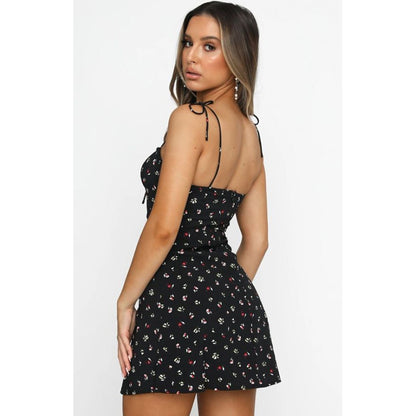 BeachBabe - Broken Flower Print Mini Dress