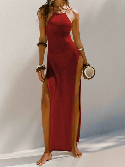 Annabelle – Maxikleid | Gehäkelt Rot 1
