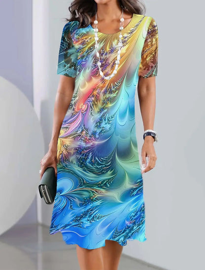 Annette – Damen Retrokleid Blau