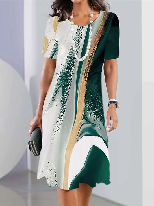 Annette – Damen Retrokleid Grün