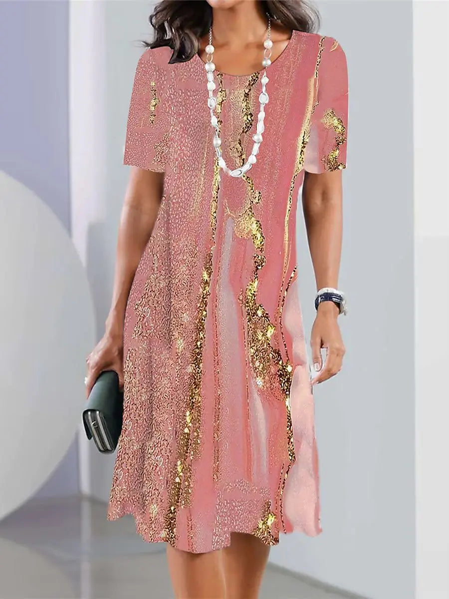 Annette – Damen Retrokleid Rosa