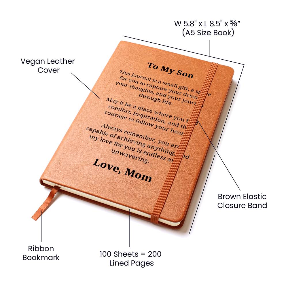To My Son - Love Mom Journal