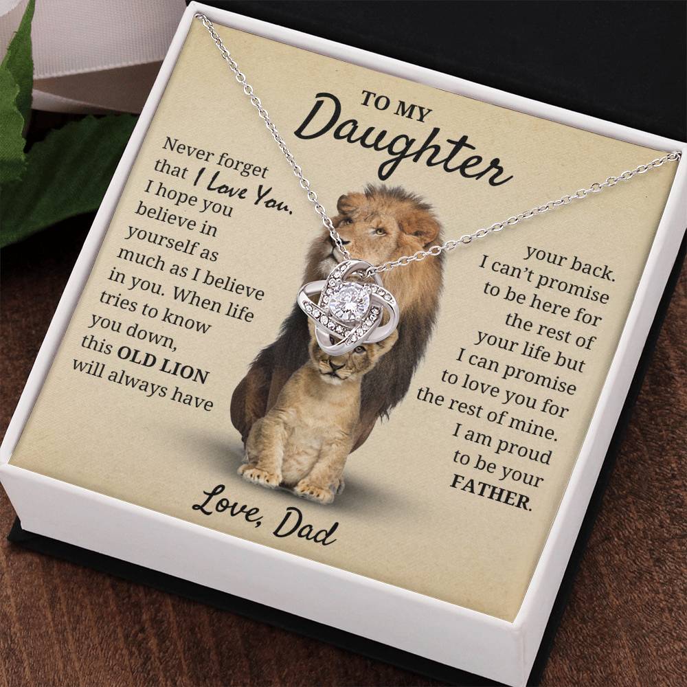Daughter - Proud of you - Love Dad Necklace
