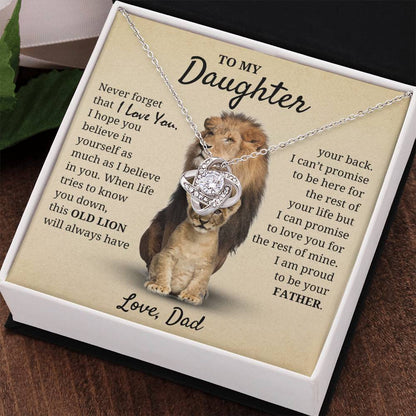 Daughter - Proud of you - Love Dad Necklace