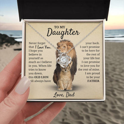 Daughter - Proud of you - Love Dad Necklace