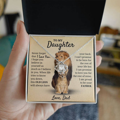 Daughter - Proud of you - Love Dad Necklace