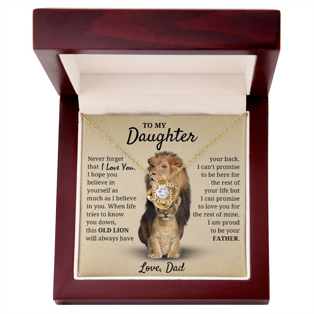 Daughter - Proud of you - Love Dad Necklace
