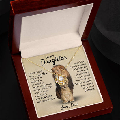 Daughter - Proud of you - Love Dad Necklace