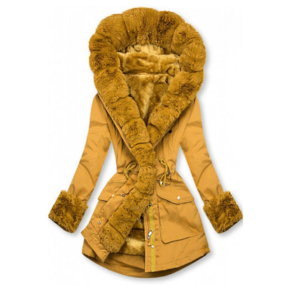WoolCollar - Windbreaker-Mantel mit Kapuze